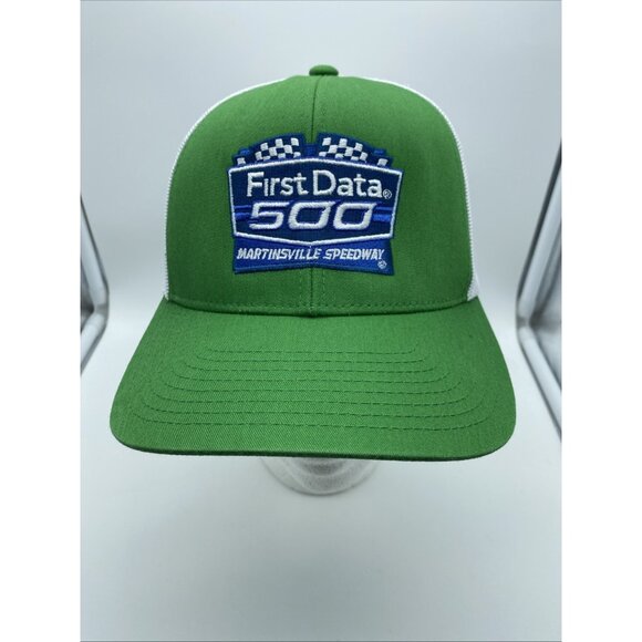 First Data 500 Green White Cap Trucker Hat Snap-back 42 Martinsville Speedway - Picture 3 of 9